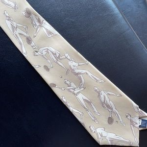 Vintage 80s Ralph Lauren tennis players tie NWOT
